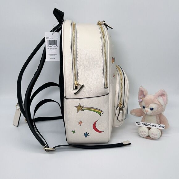 Coach X Observed By Us Court Leather Backpack CU389 Star moon Sun Satellite NWT - Picture 5 of 11